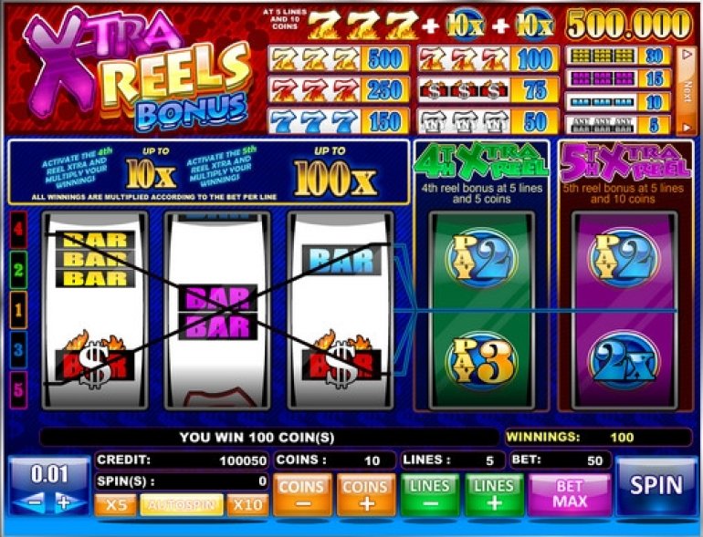 X-tra Bonus Reels slot