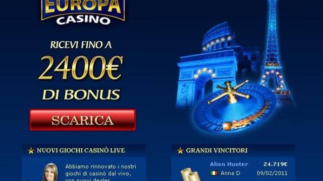 Выиграть джек-пот в "Casino Europa"