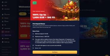 A 100% Welcome Bonus of up to 1000 Euros at Joo Casino: Стартовый пакет