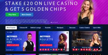 Betfred casino: Живые игры