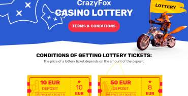 Crazy Fox Casino: Лотерея