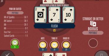 3 Card Hold’Em: Выплаты