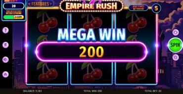 777 – Empire Rush: Выигрыши