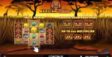 African Quest: Игровой автомат African Quest