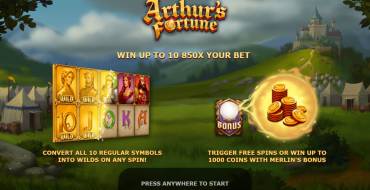 Arthur’s Fortune: Игровой автомат