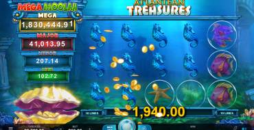 Atlantean Treasures: Выигрыши