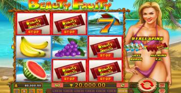 Beauty Fruity: Выигрыши