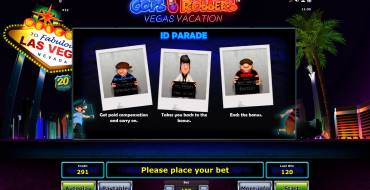 Cops ‘n’ Robbers: Vegas Vacation: Бонусы