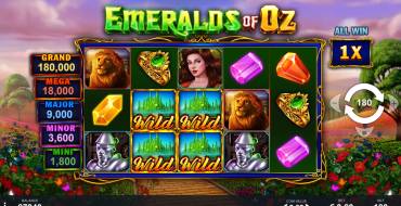 Emeralds of Oz: Игровой автомат