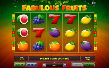 Игровой автомат Fabulous Fruits