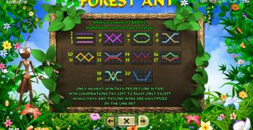 Forest Ant: Игровые линии