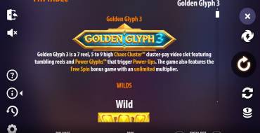 Golden Glyph 3: Таблица выплат