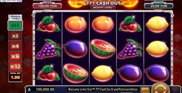 Hot Slot: 777 Cash Out Grand Platinum Edition: Игровой автомат