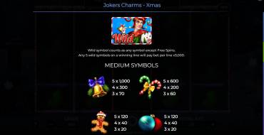 Joker’s Charms – Xmas: Таблица выплат