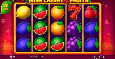 Miss Cherry Fruits: Игровой автомат