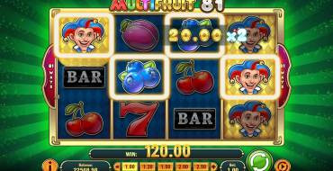 MultiFruit 81: Выплаты