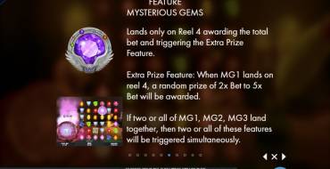 Mysterious Gems: Бонусы