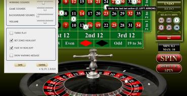 Roulette 3D: Настройки