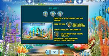 Sea Underwater Club: Возможности