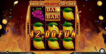 Smoking Hot Fortunes: Выигрыши