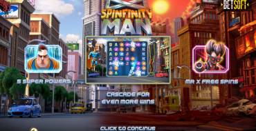 Spinfinity Man: Игровой автомат Spinfinity Man