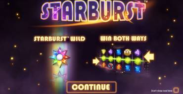 Starburst: Игровой автомат Starburst - NetEnt