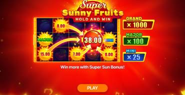 Super Sunny Fruits: Hold and Win: Уникальные функции