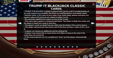 Trump It Blackjack: Правила