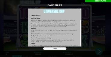 Universal Cup: Правила игры